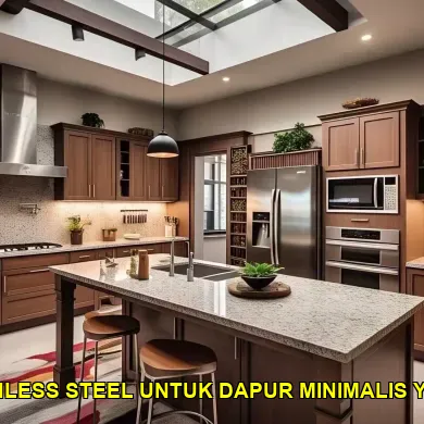 5 Ide Desain Kitchen Set Stainless Steel untuk Dapur Minimalis